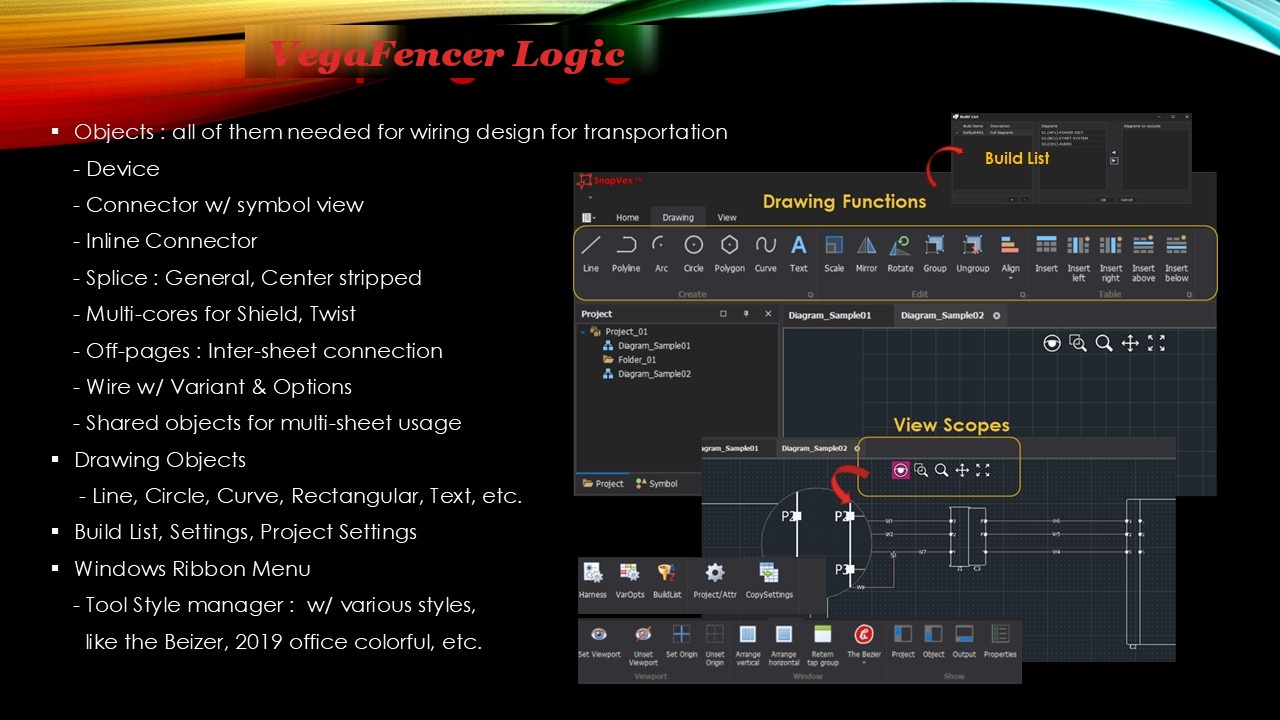 VegaFencer Logic - Objects and Features